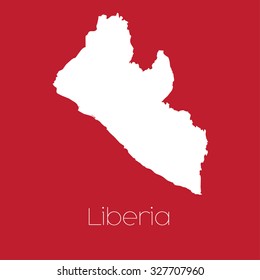 A Map of the country of Liberia