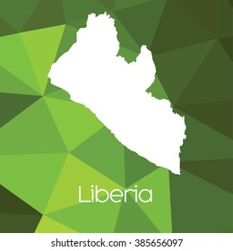 A Map of the country of Liberia