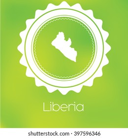 A Map of the country of Liberia