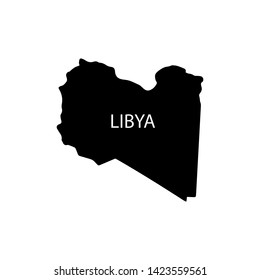 map country Libya template design illustration