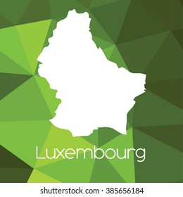 A Map of the country of Luxembourg