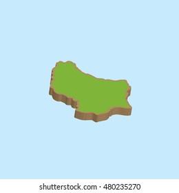 A Map of the country of Luxembourg