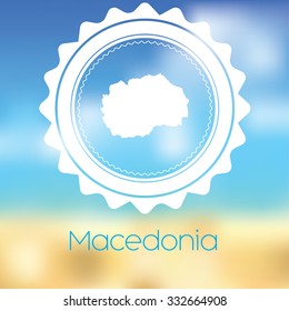 A Map of the country of Macedonia
