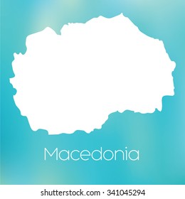 A Map of the country of Macedonia