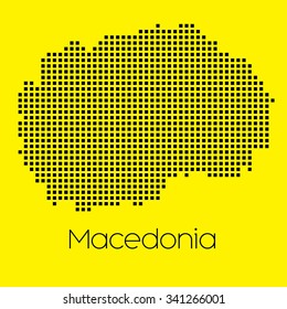 A Map of the country of Macedonia