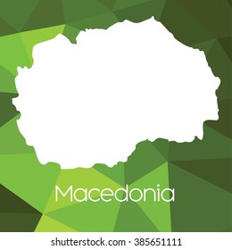 A Map of the country of Macedonia