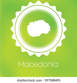 A Map of the country of Macedonia
