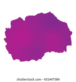 A Map of the country of Macedonia