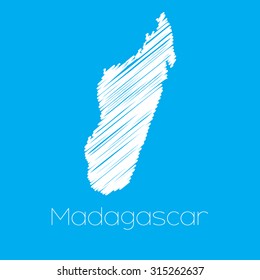 A Map of the country of Madagascar