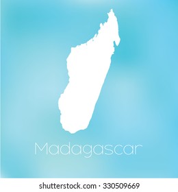 A Map of the country of Madagascar