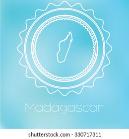 A Map of the country of Madagascar