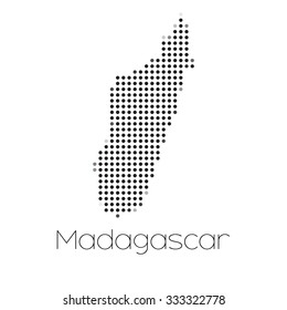 A Map of the country of Madagascar
