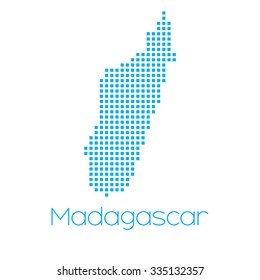 A Map of the country of Madagascar