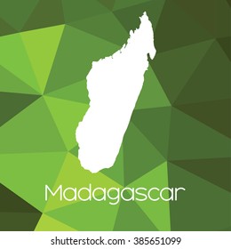 A Map of the country of Madagascar