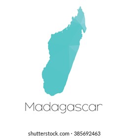 A Map of the country of Madagascar