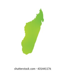 A Map of the country of Madagascar