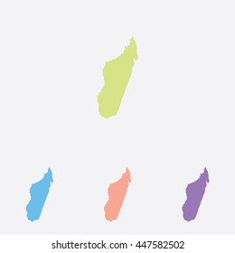 A Map of the country of Madagascar