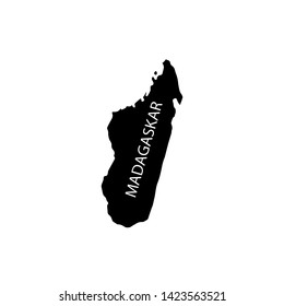 map country madagaskar template design illustration