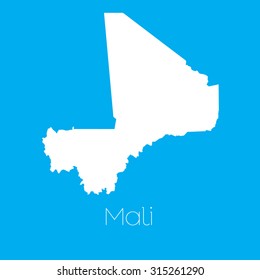 A Map of the country of Mali