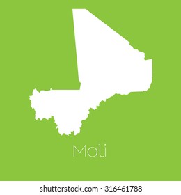A Map of the country of Mali