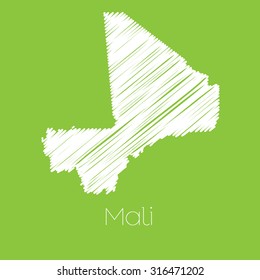 A Map of the country of Mali