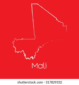 A Map of the country of Mali
