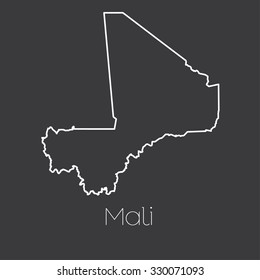 A Map of the country of Mali