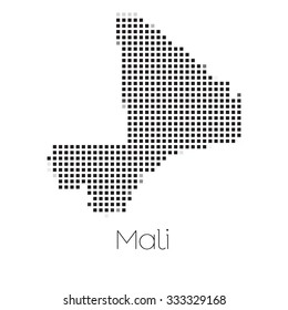 A Map of the country of Mali