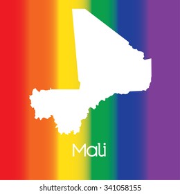A Map of the country of Mali
