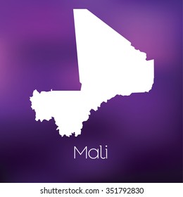 A Map of the country of Mali
