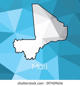 A Map of the country of Mali