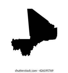 A Map of the country of Mali