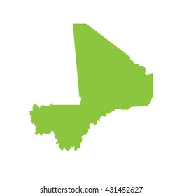 A Map of the country of Mali