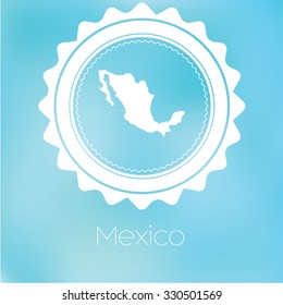 A Map of the country of Mexico