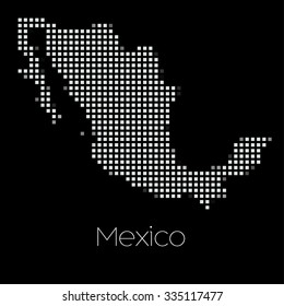 A Map Of The Country Of Mexico