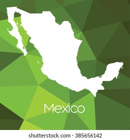 A Map of the country of Mexico