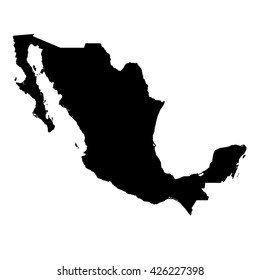 A Map Of The Country Of Mexico