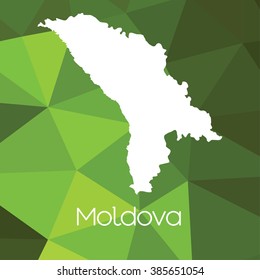 A Map of the country of Moldova