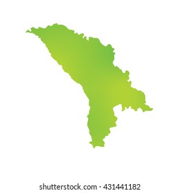 A Map of the country of Moldova