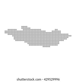 A Map of the country of Mongolia