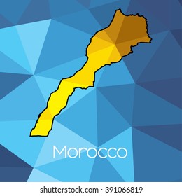 A Map of the country of Morocco