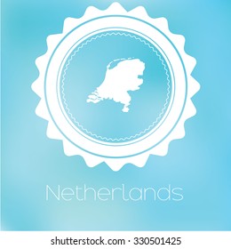 A Map of the country of Netherlands