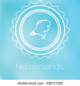 A Map of the country of Netherlands