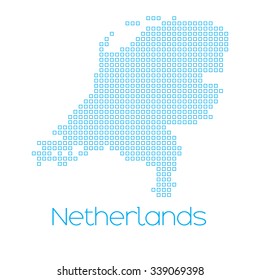 A Map of the country of Netherlands