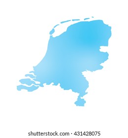 A Map of the country of Netherlands