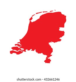 A Map of the country of Netherlands