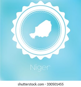 A Map of the country of Niger