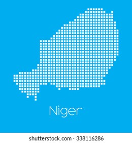 A Map of the country of Niger
