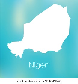 A Map of the country of Niger