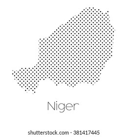 A Map of the country of Niger